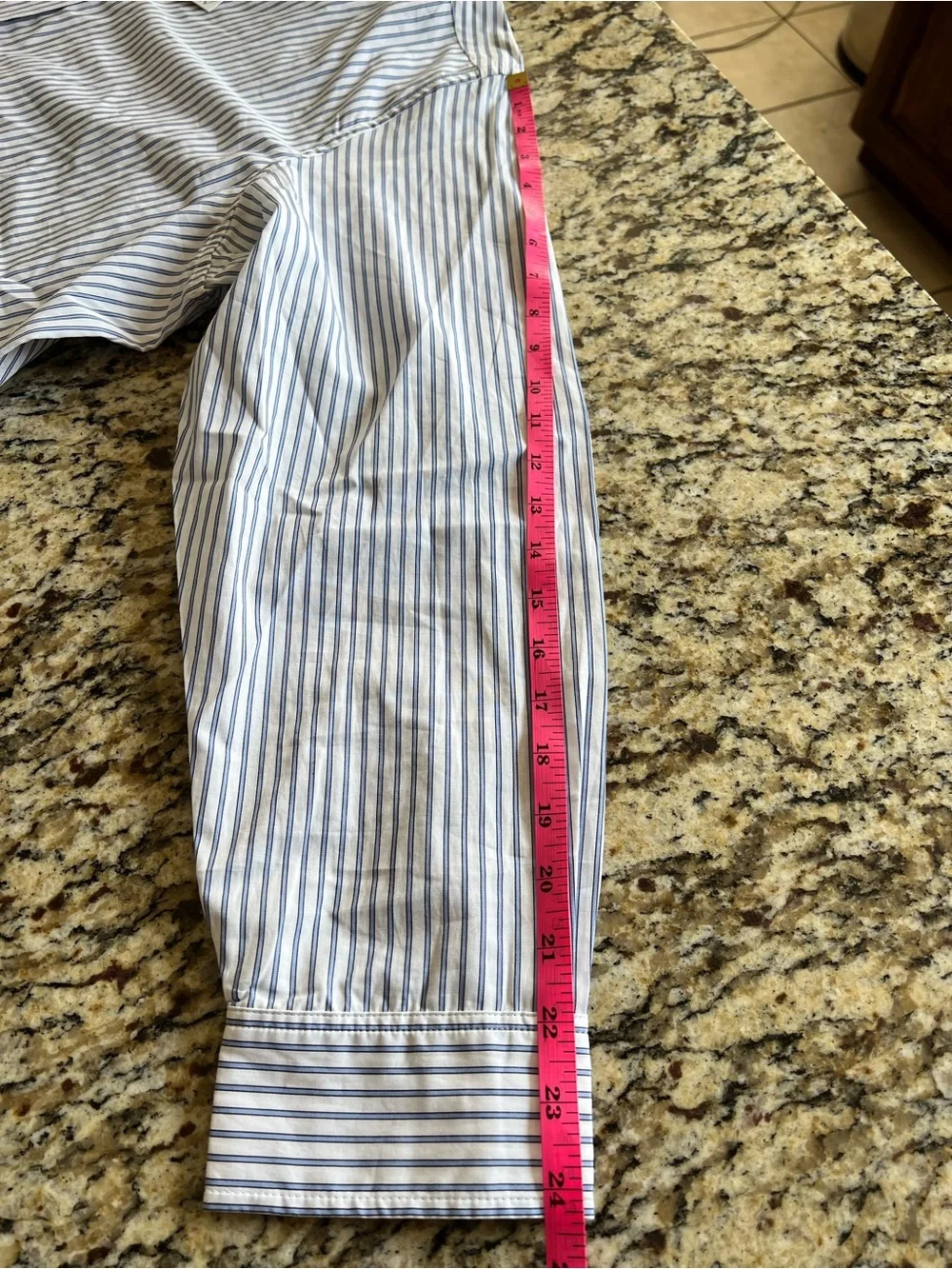 NWT Jules classic-fit button-up shirt in striped cotton poplin 24